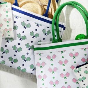 Pickleball Large Canvas Tote Bag